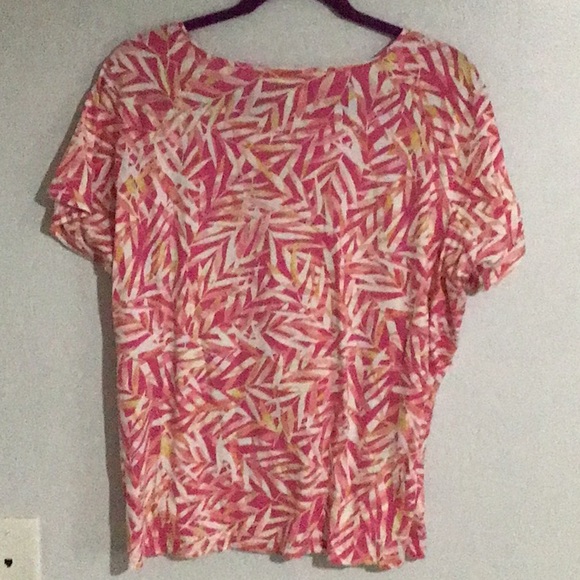 Short Sleeve Blouse by Caribbean Joe - Picture 3 of 4